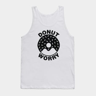 Donut Worry - Black Tank Top